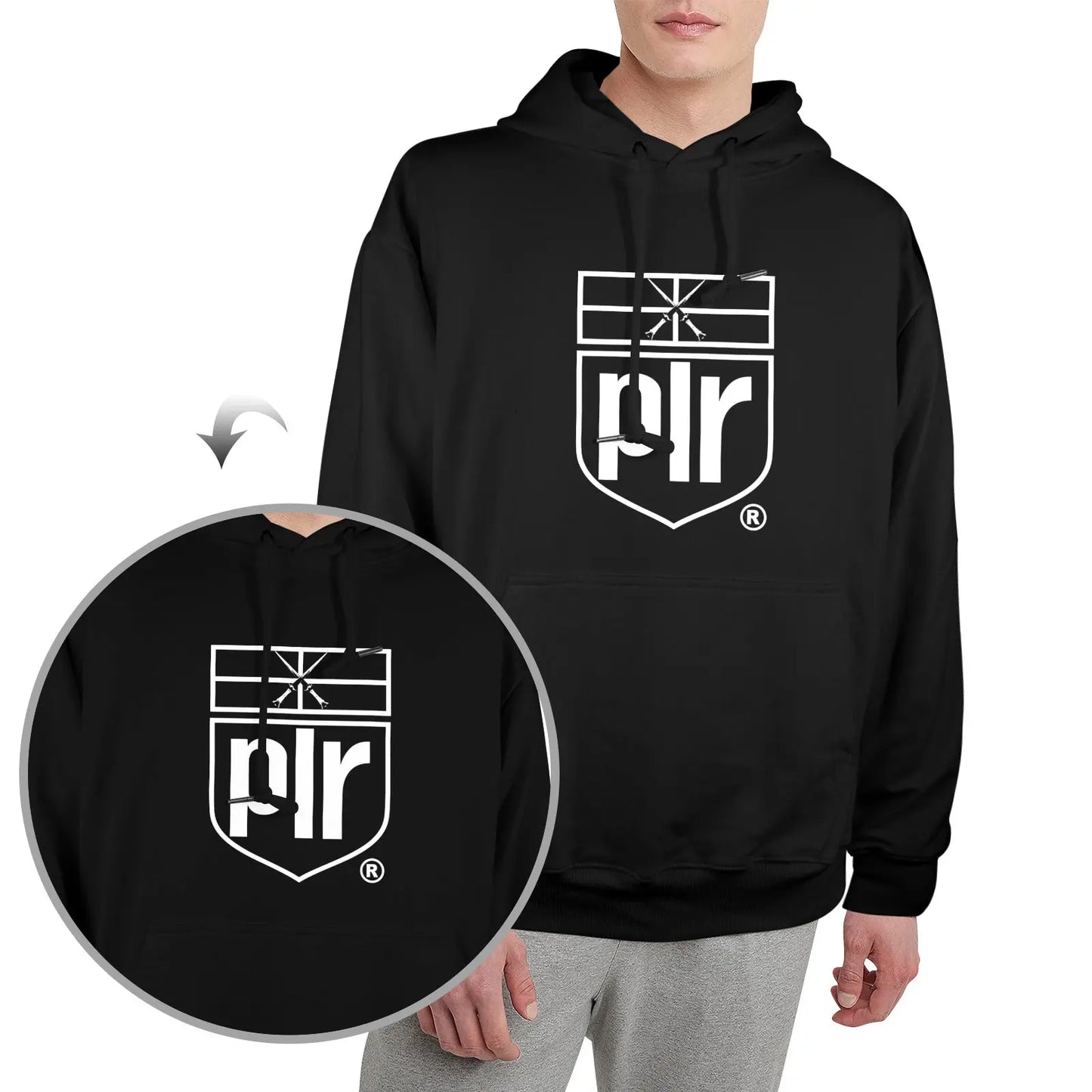 Men's Glow in the Dark Hoodie interestprint