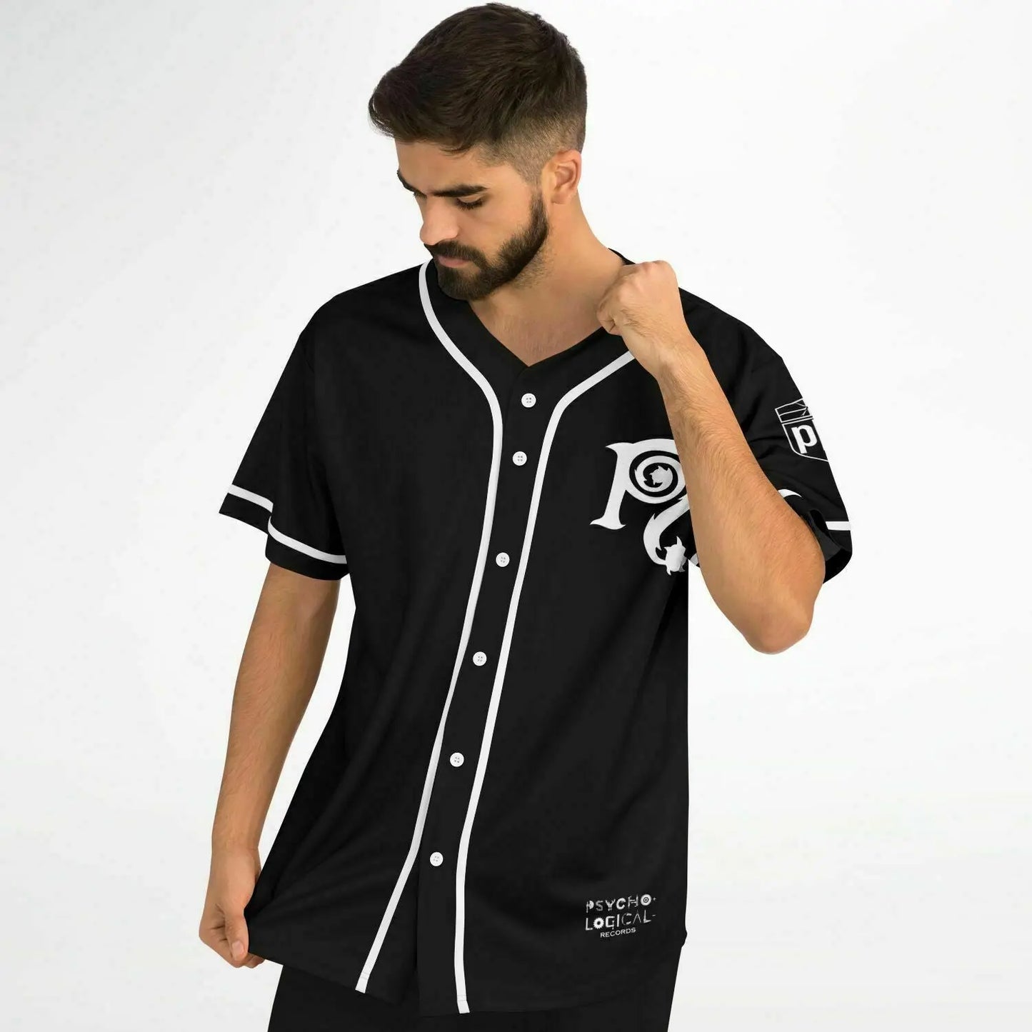 Necro - Blk/Wht Baseball Jersey NECRO SUPER STORE