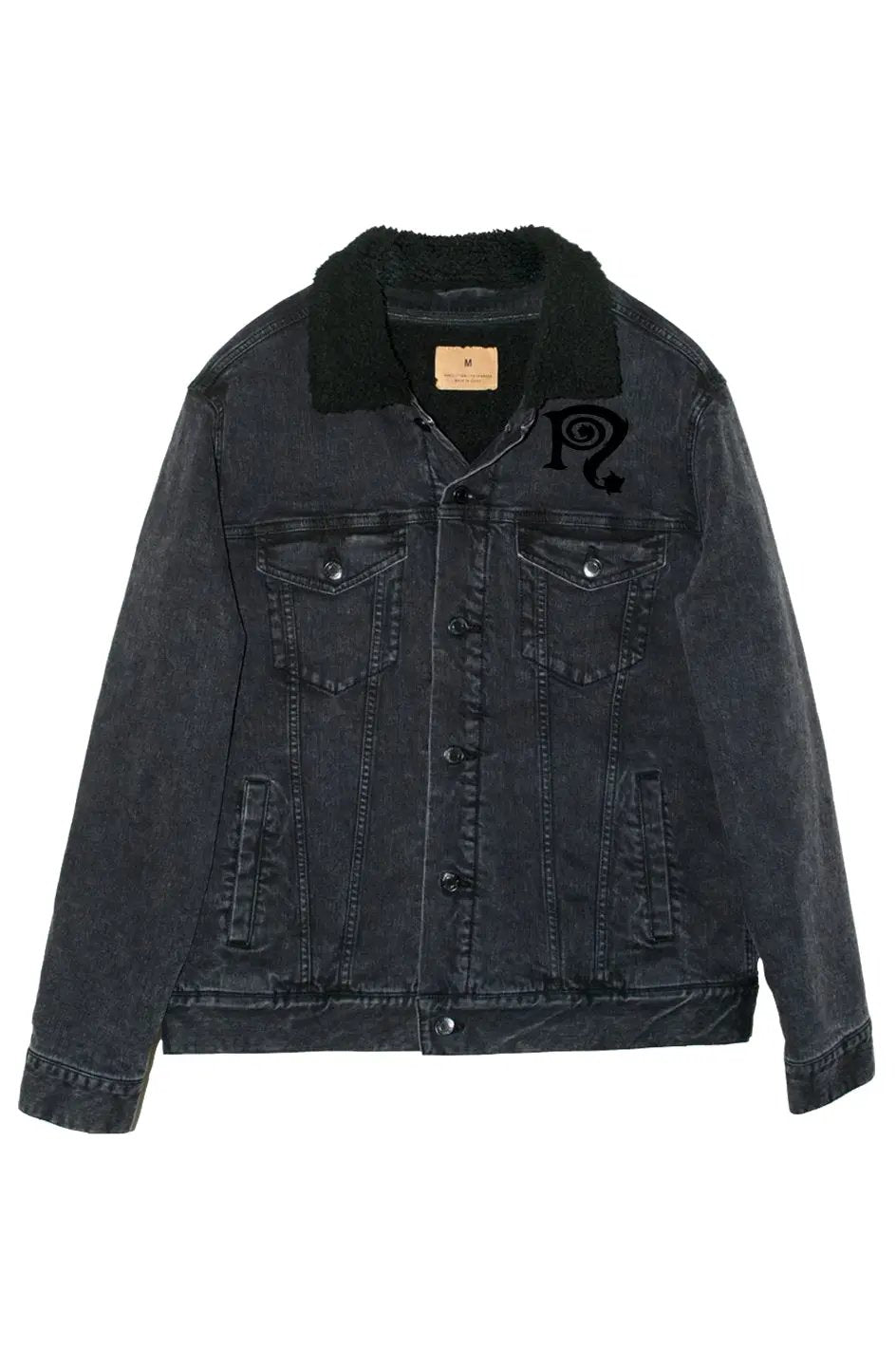 Necro - Black N Symbol - Sherpa Lined Denim Jacket