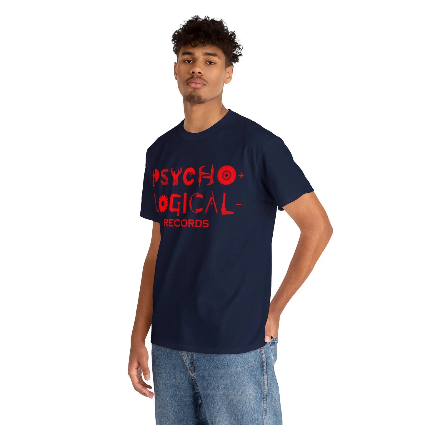 Necro - Red OG PLR Logo - Heavy Cotton Tee - Gilden 5000 - NECRO SUPER STORE