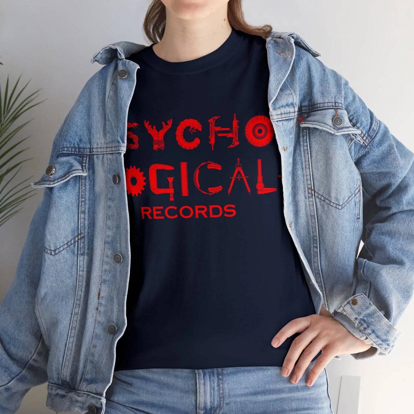 Necro - Red OG PLR Logo - Heavy Cotton Tee - Gilden 5000 - NECRO SUPER STORE