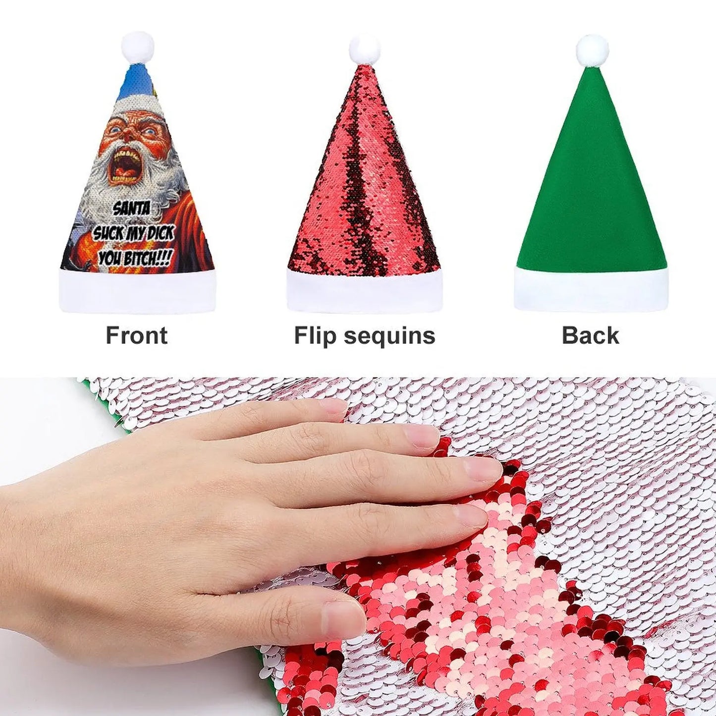 Christmas Sequin Hat Christmas hat Interestprint