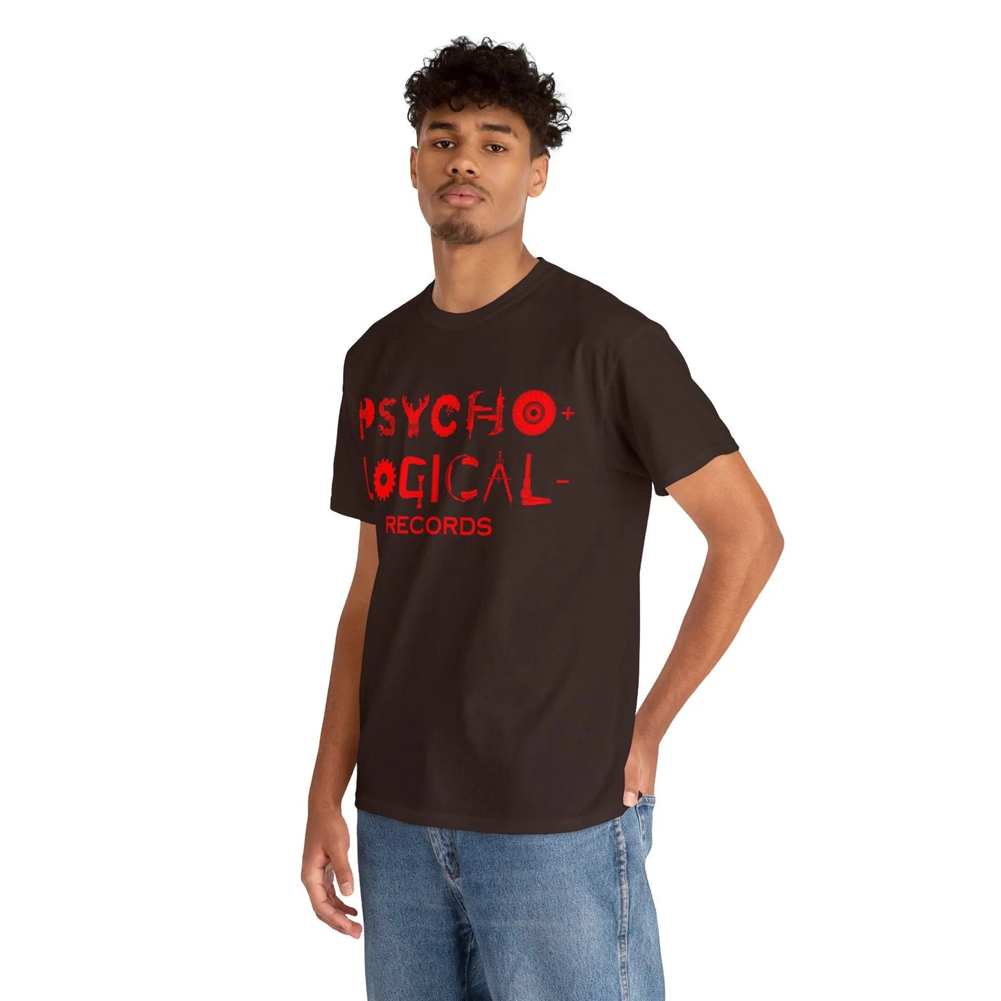 Necro - Red OG PLR Logo - Heavy Cotton Tee - Gilden 5000 - NECRO SUPER STORE
