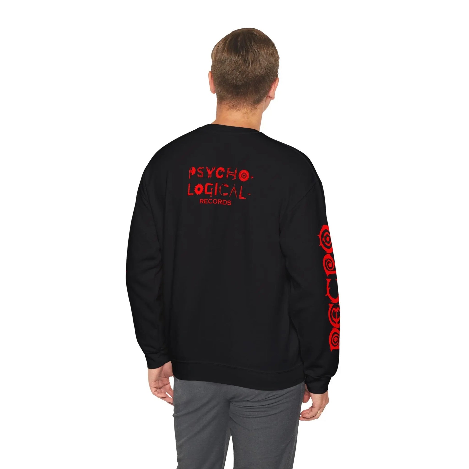 Necro - Red N Symbol - Black Heavy Blend Crewneck Sweatshirt NECRO SUPER STORE