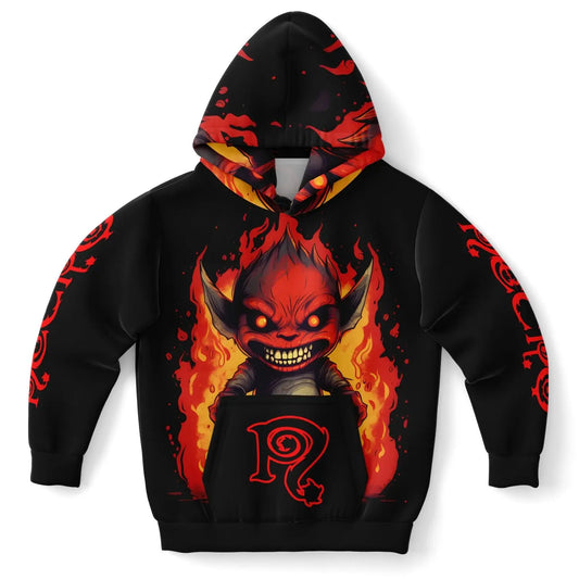 Necro - Little Demon - Athletic Kids Hoodie NECRO SUPER STORE