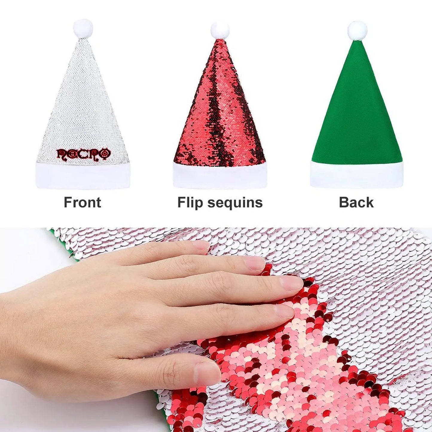 Christmas Sequin Hat Christmas hat Interestprint