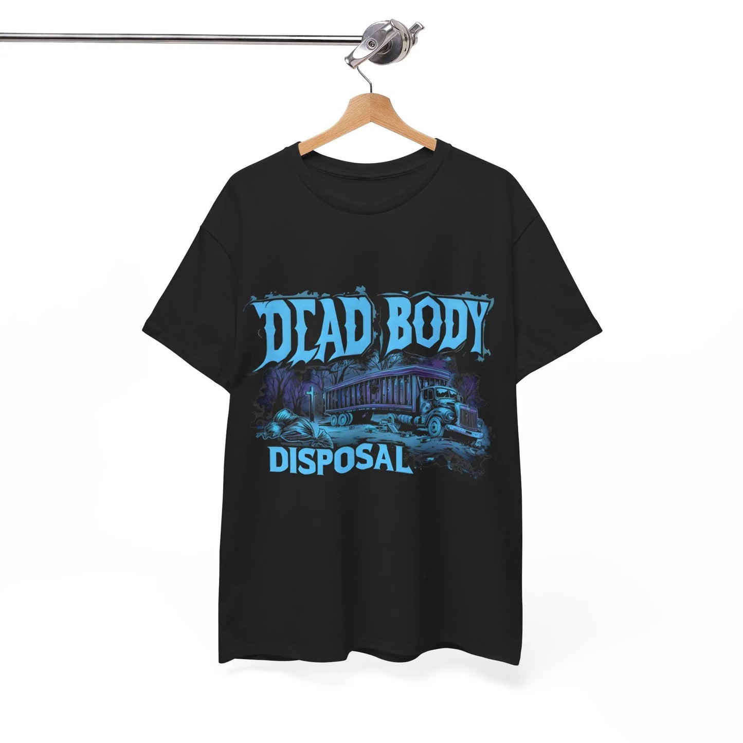 Necro - Dead Body Disposal - Heavy Cotton Tee - Gilden 5000 - Black - NECRO SUPER STORE