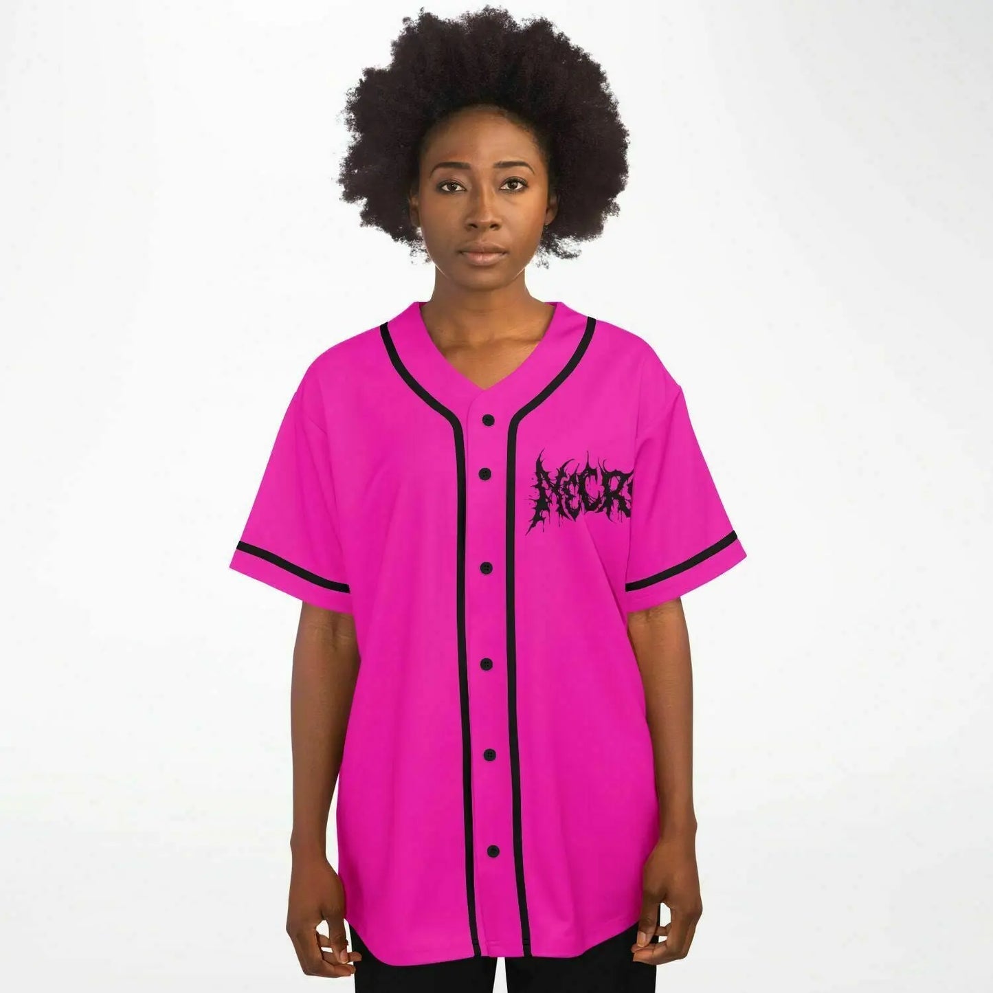 Necro - Death Metal Logo - Baseball Jersey NECRO SUPER STORE