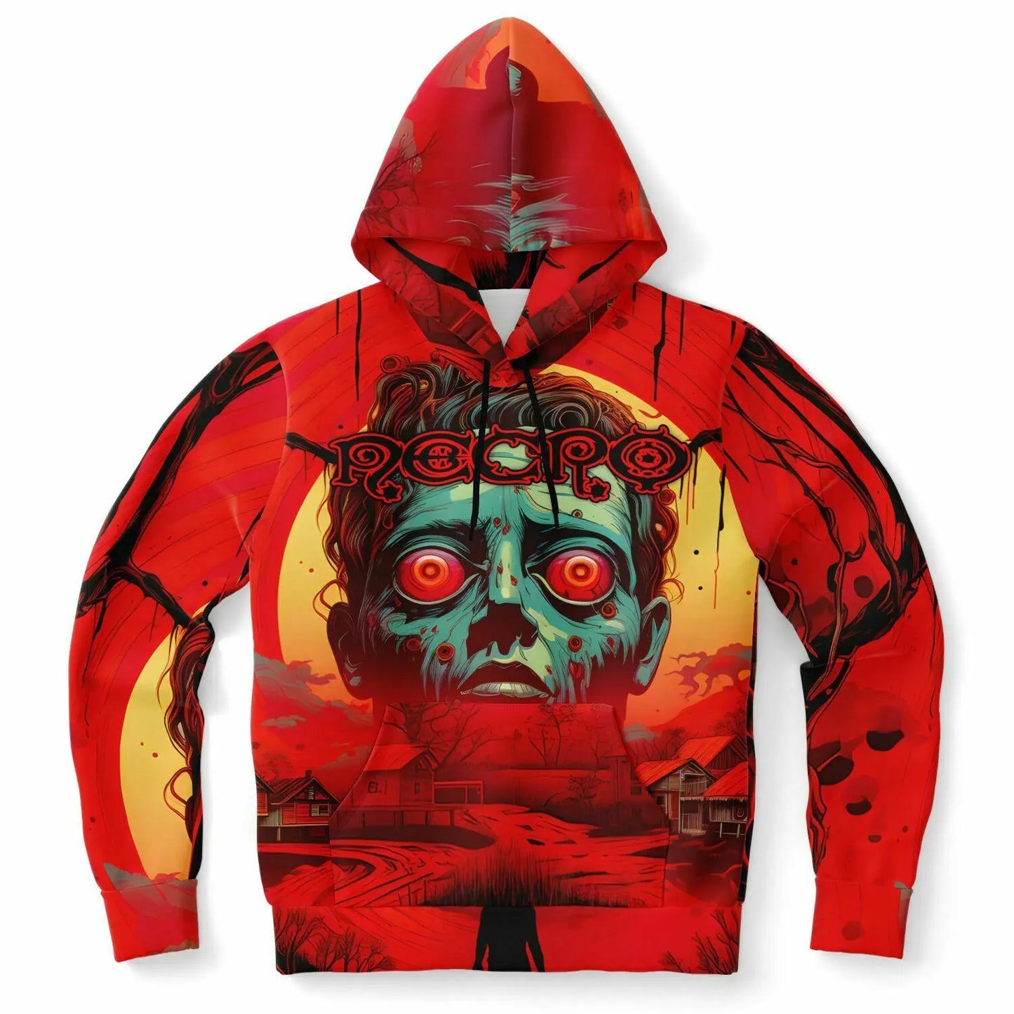 Necro - Keep On Driving - Athletic Hoodie - AOP NECRO SUPER STORE
