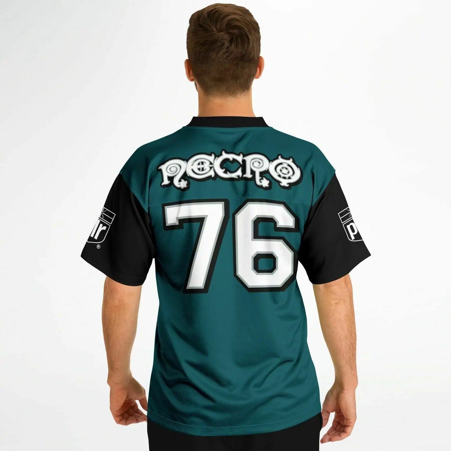 NECRO - N Symbol - Football Jersey (Philadelphia Eagles Colors) NECRO SUPER STORE