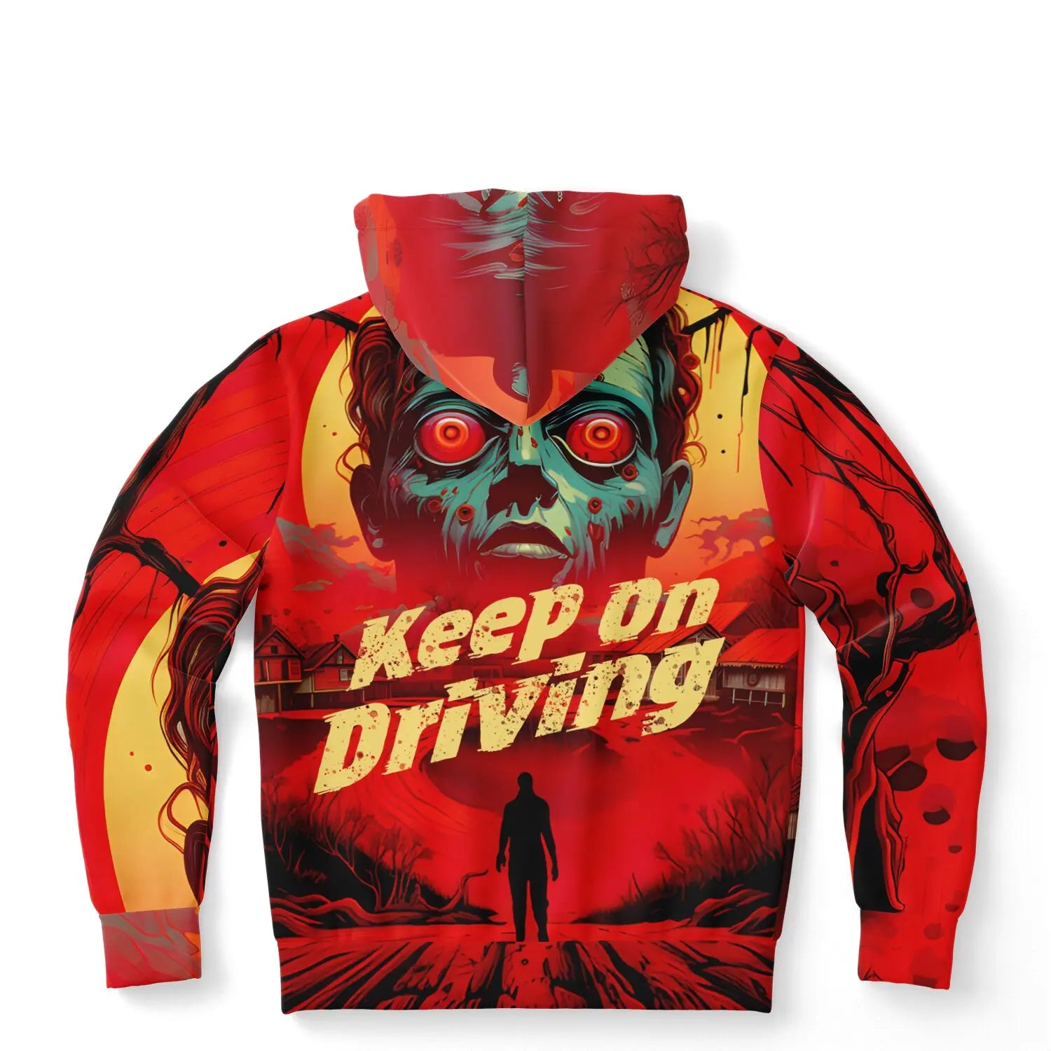 Necro - Keep On Driving - Athletic Hoodie - AOP NECRO SUPER STORE