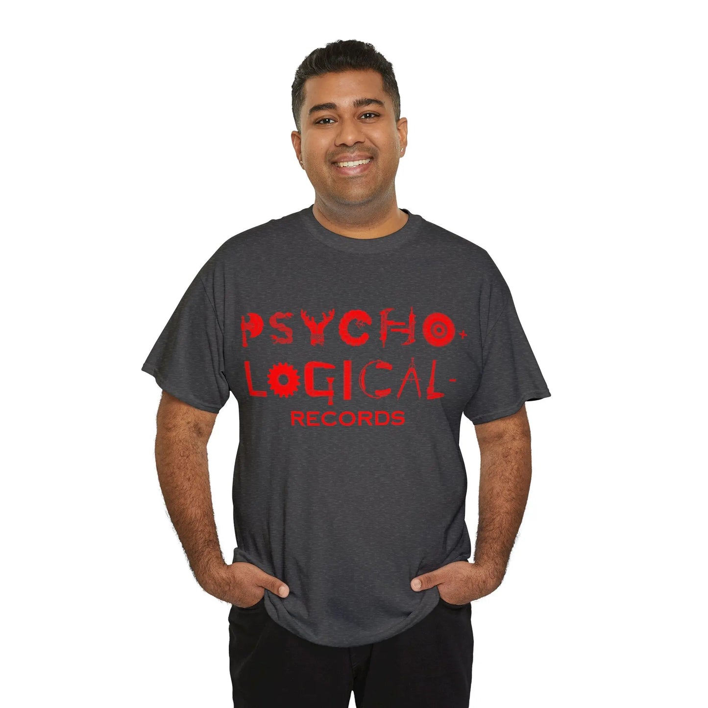 Necro - Red OG PLR Logo - Heavy Cotton Tee - Gilden 5000 - NECRO SUPER STORE