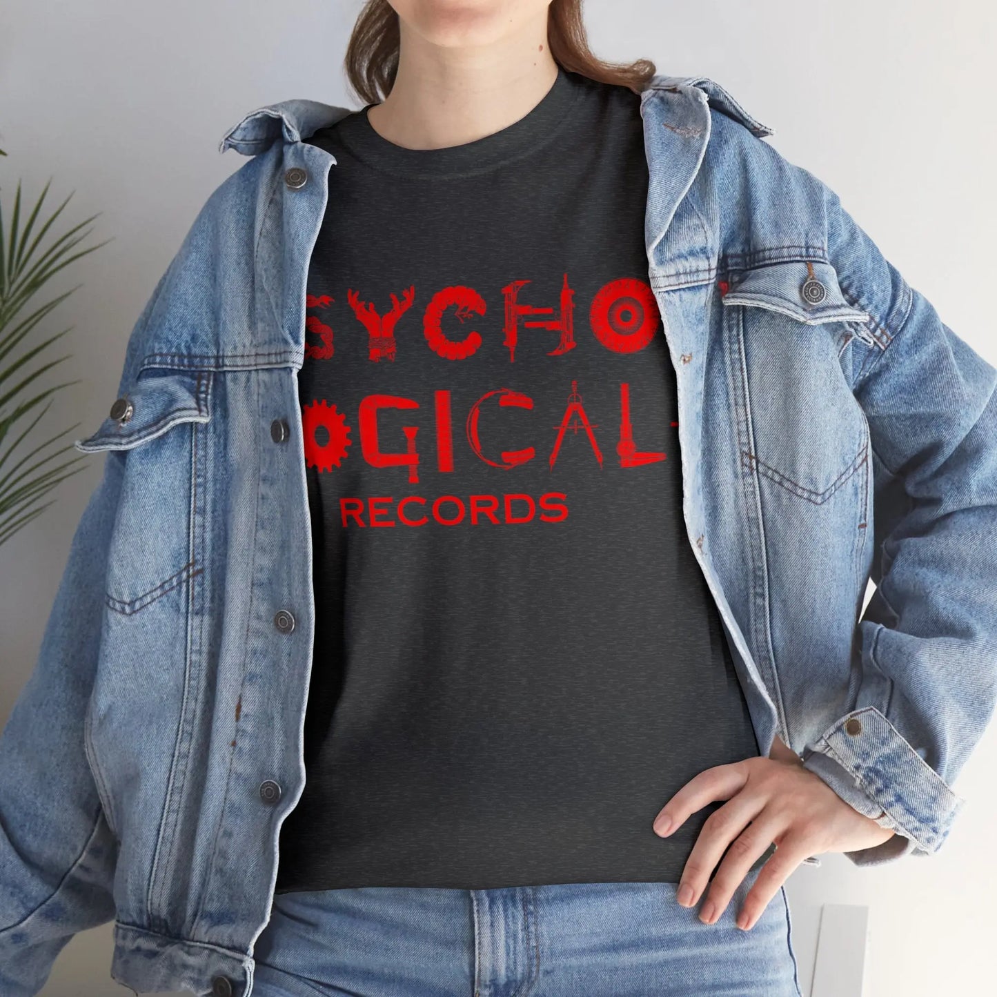 Necro - Red OG PLR Logo - Heavy Cotton Tee - Gilden 5000 - NECRO SUPER STORE