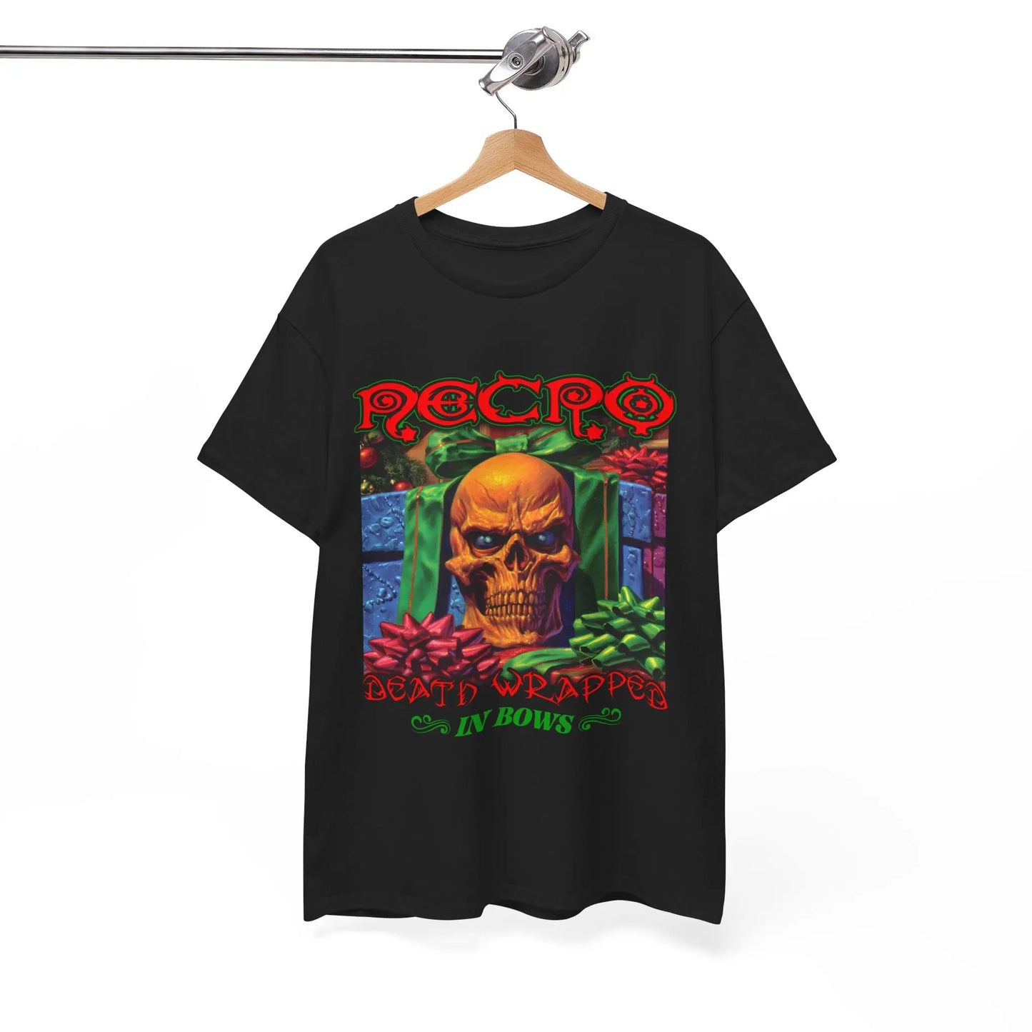 Necro - Death Wrapped In Bows - Heavy Cotton Tee - Gilden 5000 Printify