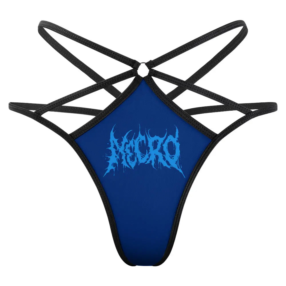 Necro - Light Blue Death Metal Logo - Panties NECRO SUPER STORE
