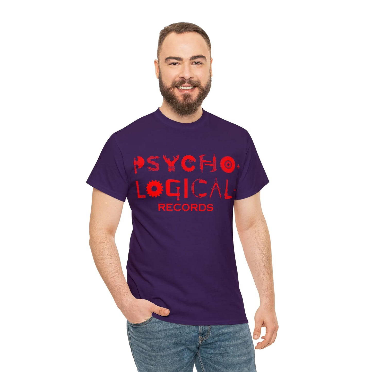 Necro - Red OG PLR Logo - Heavy Cotton Tee - Gilden 5000 - NECRO SUPER STORE