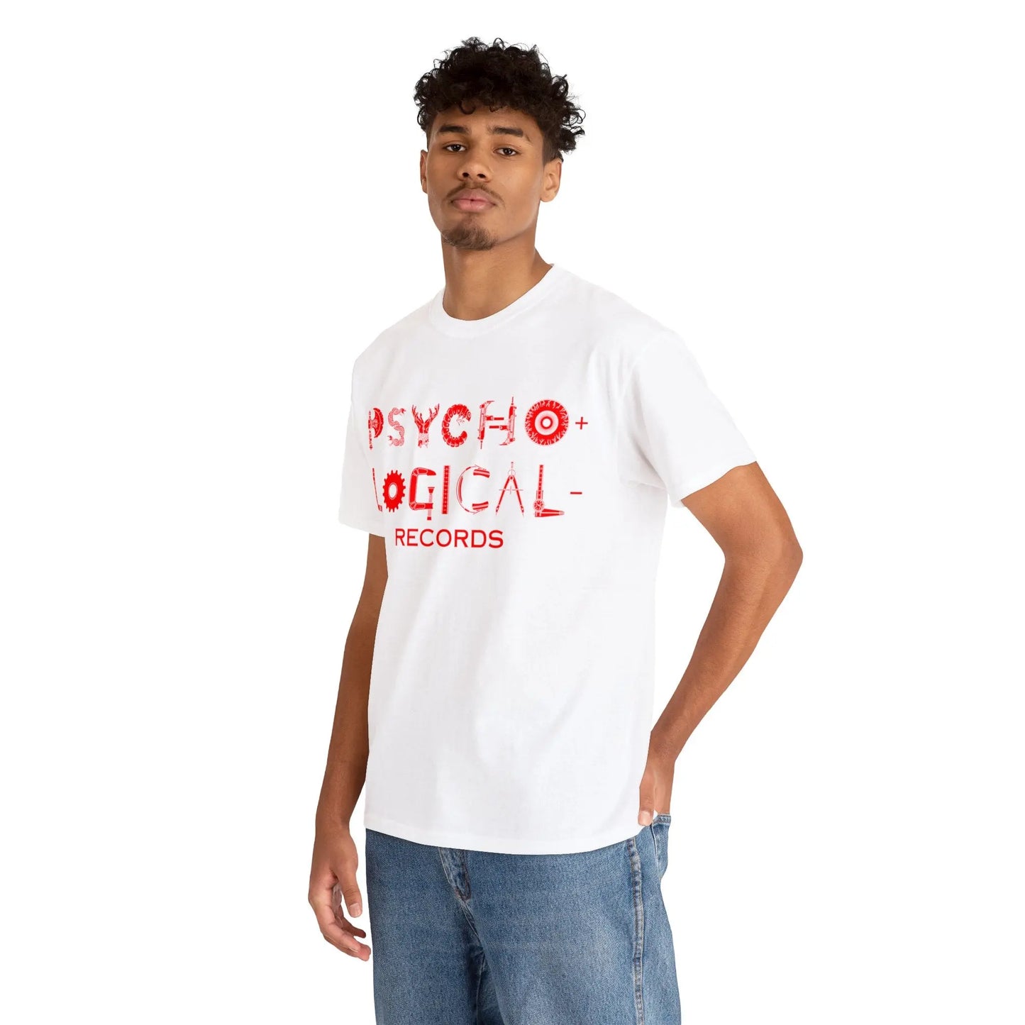 Necro - Red OG PLR Logo - Heavy Cotton Tee - Gilden 5000 - NECRO SUPER STORE