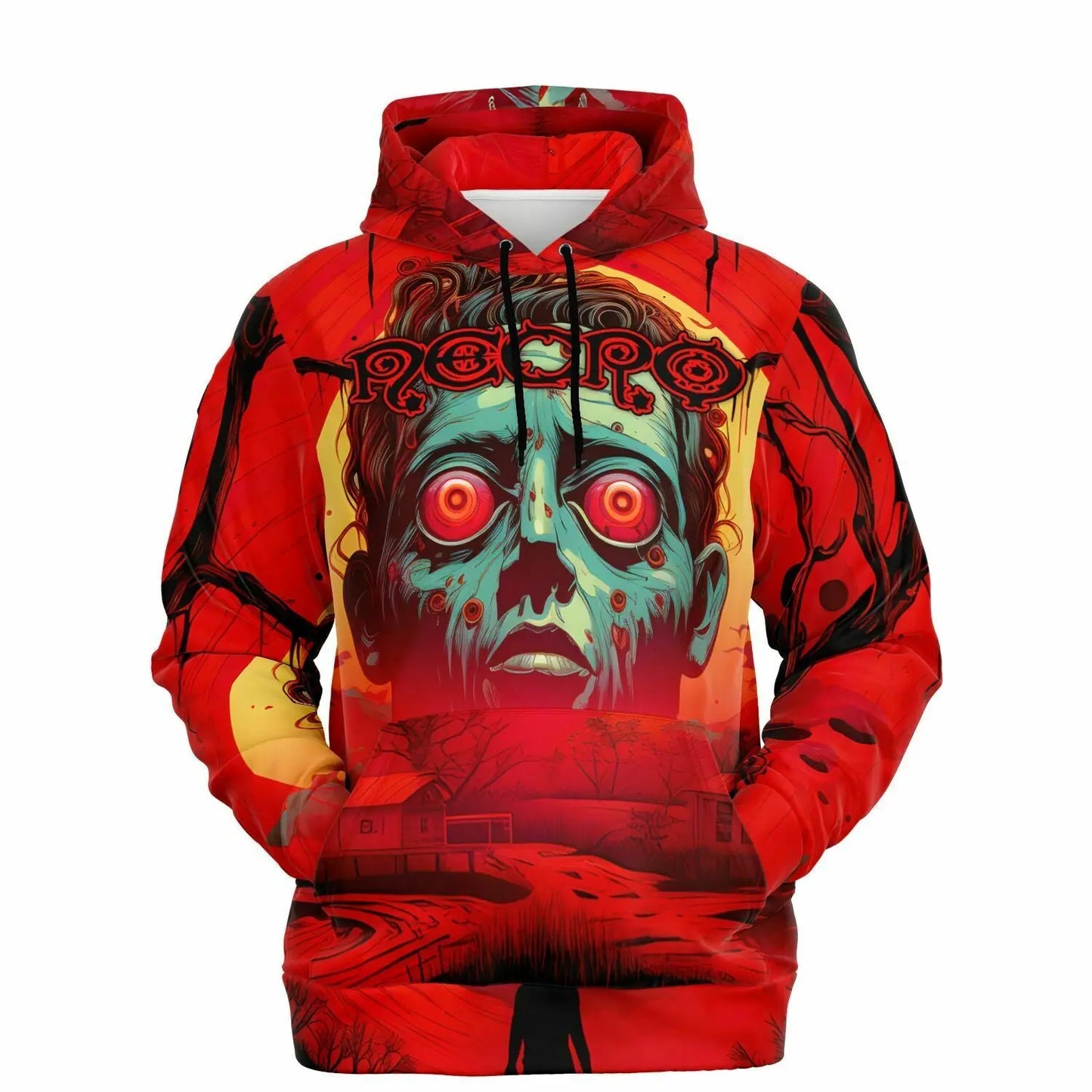 Necro - Keep On Driving - Athletic Hoodie - AOP NECRO SUPER STORE