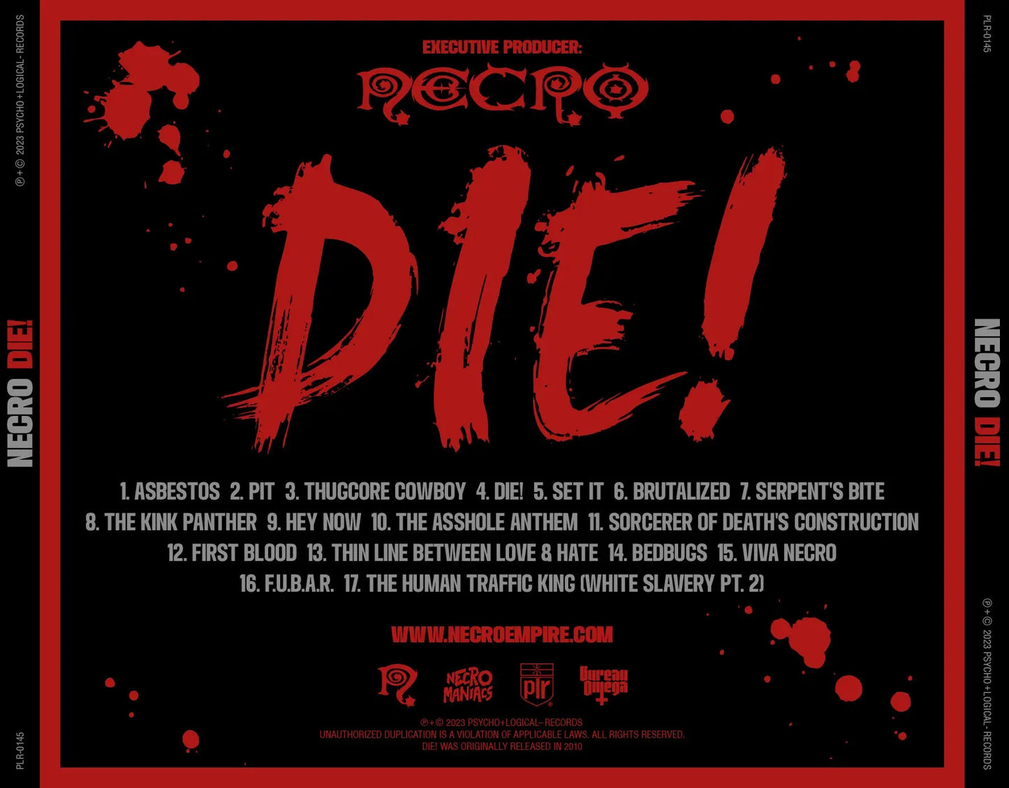 NECRO - DIE! CD NECRO SUPER STORE