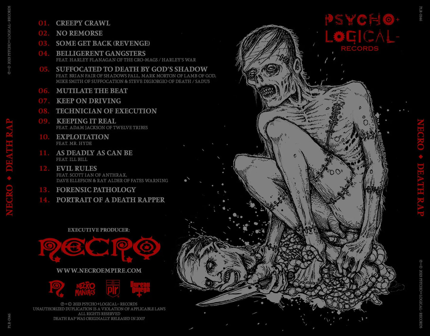 NECRO - Death Rap CD - NECRO SUPER STORE
