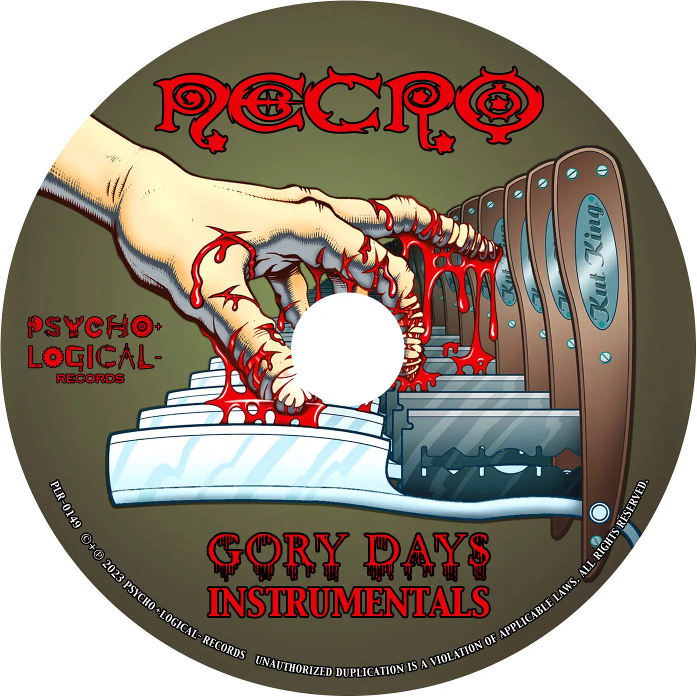 NECRO - Gory Days - Instrumentals CD NECRO SUPER STORE