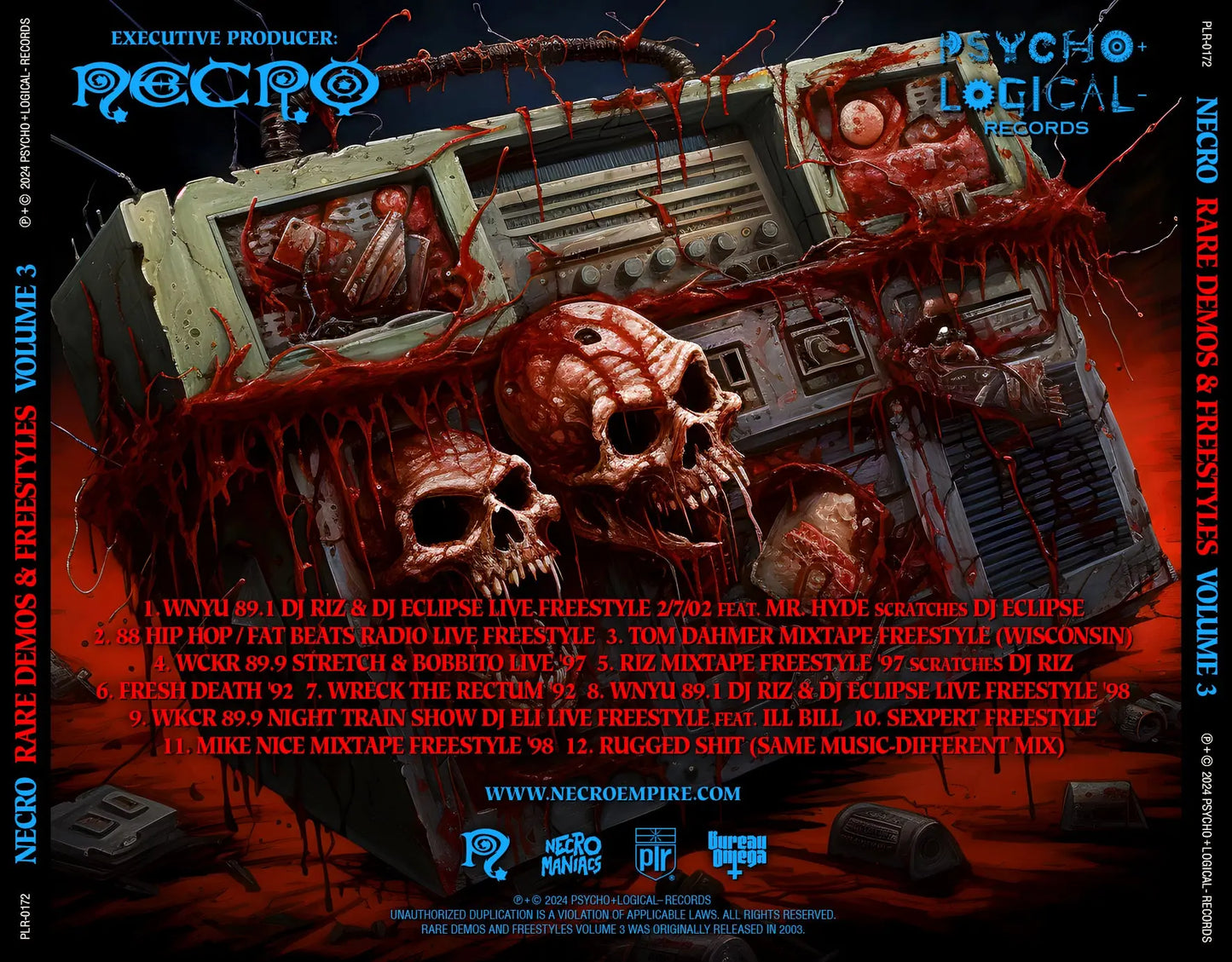 NECRO - Rare Demos & Freestyles Vol. 3 CD - NECRO SUPER STORE