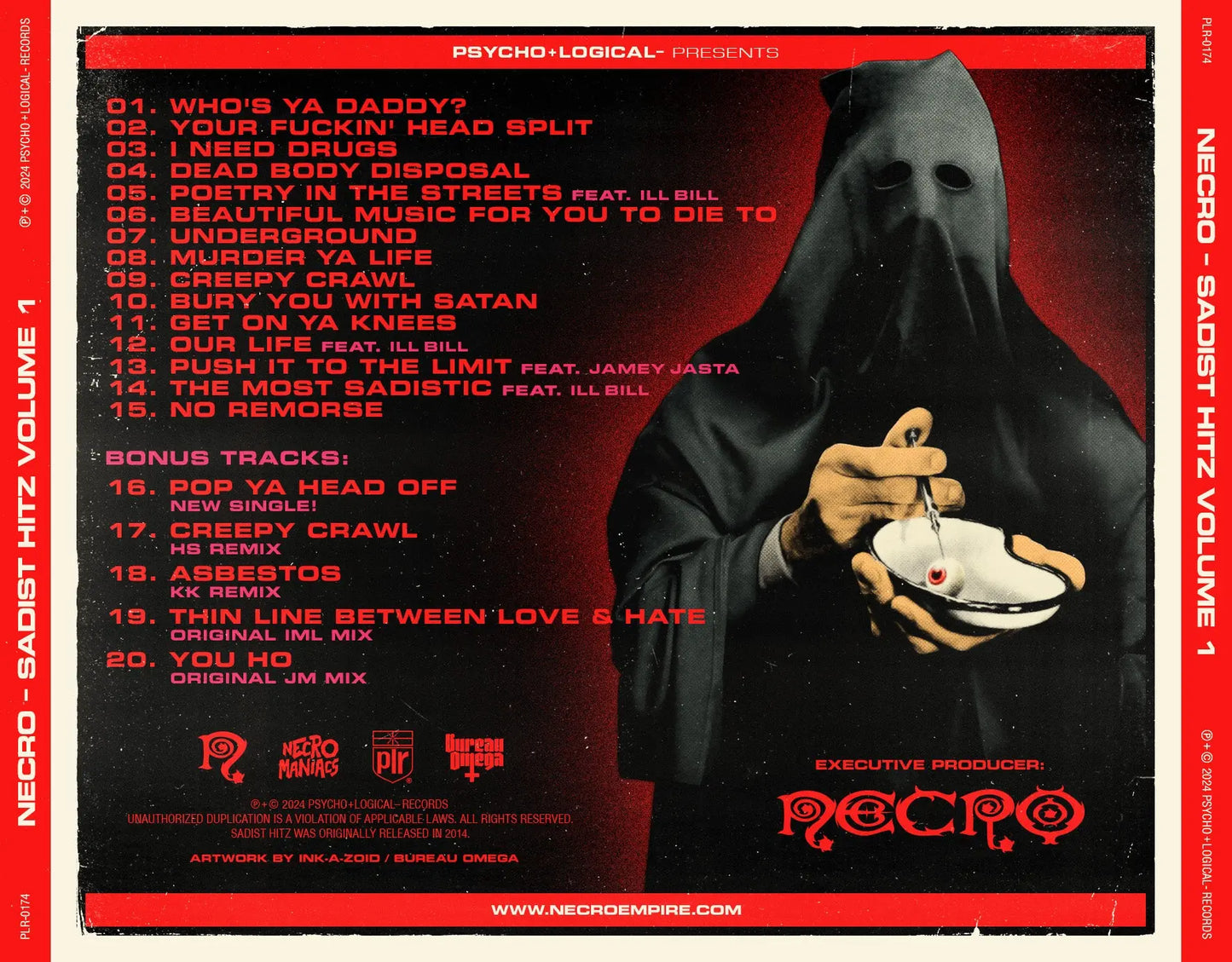 NECRO - Sadist Hitz Vol. 1 CD - NECRO SUPER STORE