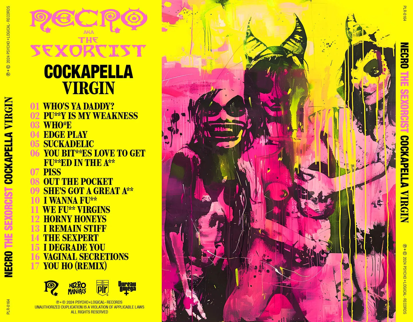NECRO - The Sexorcist - Cockapella Virgin CD - NECRO SUPER STORE
