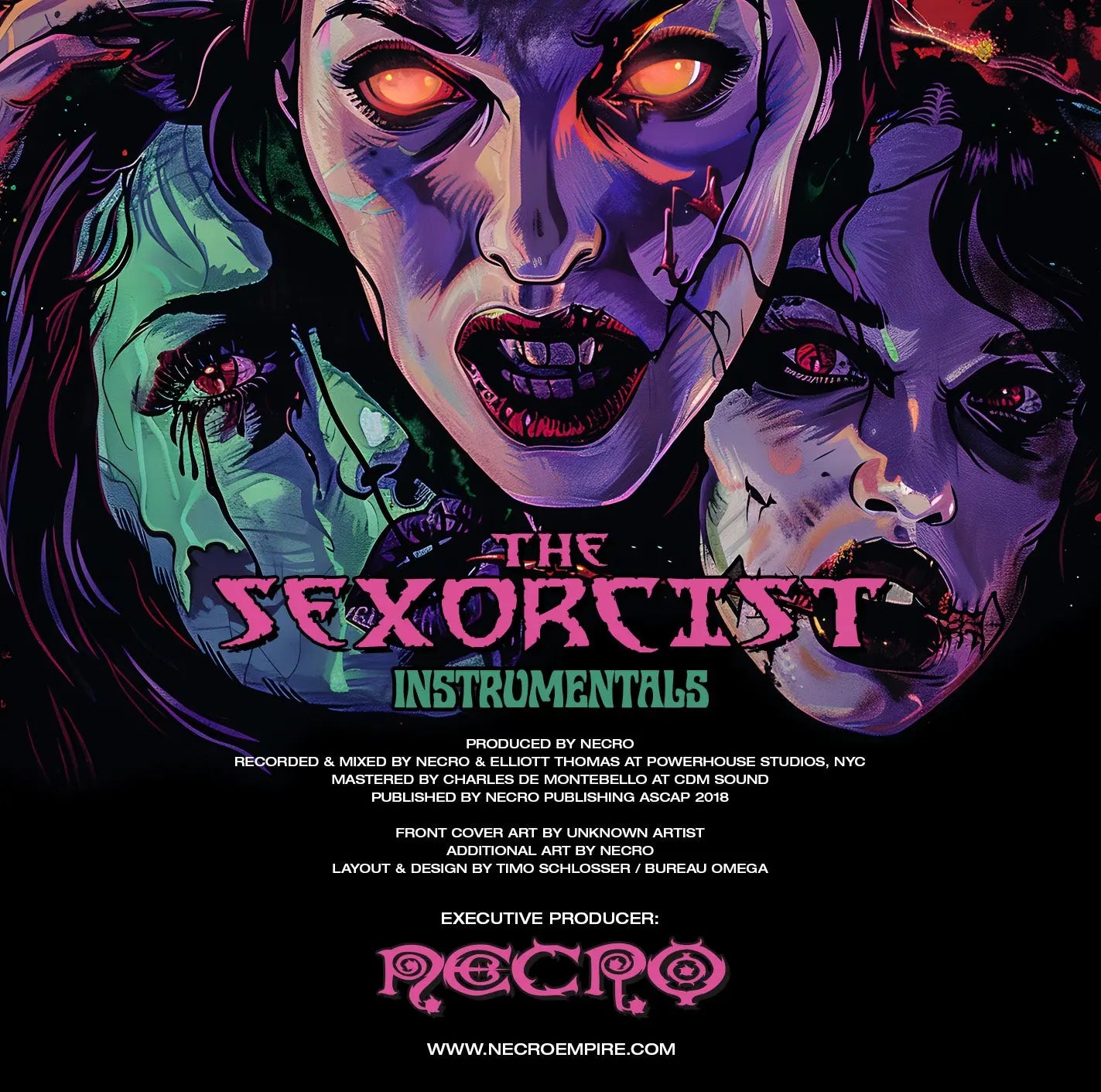 Necro - The Sexorcist - Instrumentals CD - NECRO SUPER STORE