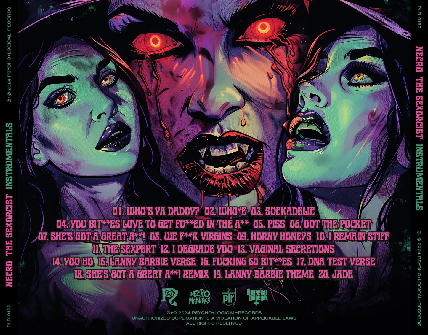 Necro - The Sexorcist - Instrumentals CD - NECRO SUPER STORE
