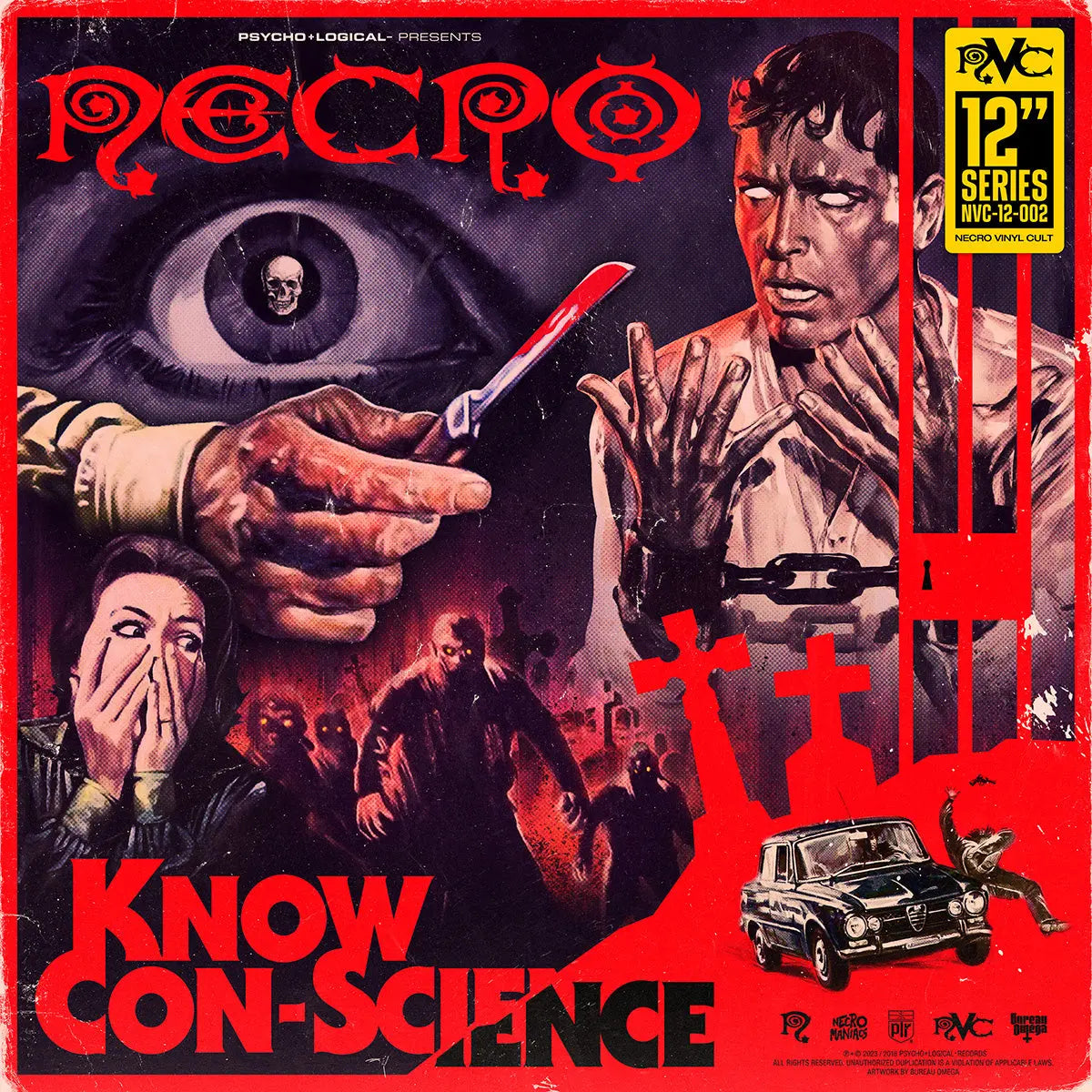NECRO - Know Con-Science / Murder Obscene 12" Vinyl Single NECRO SUPER STORE