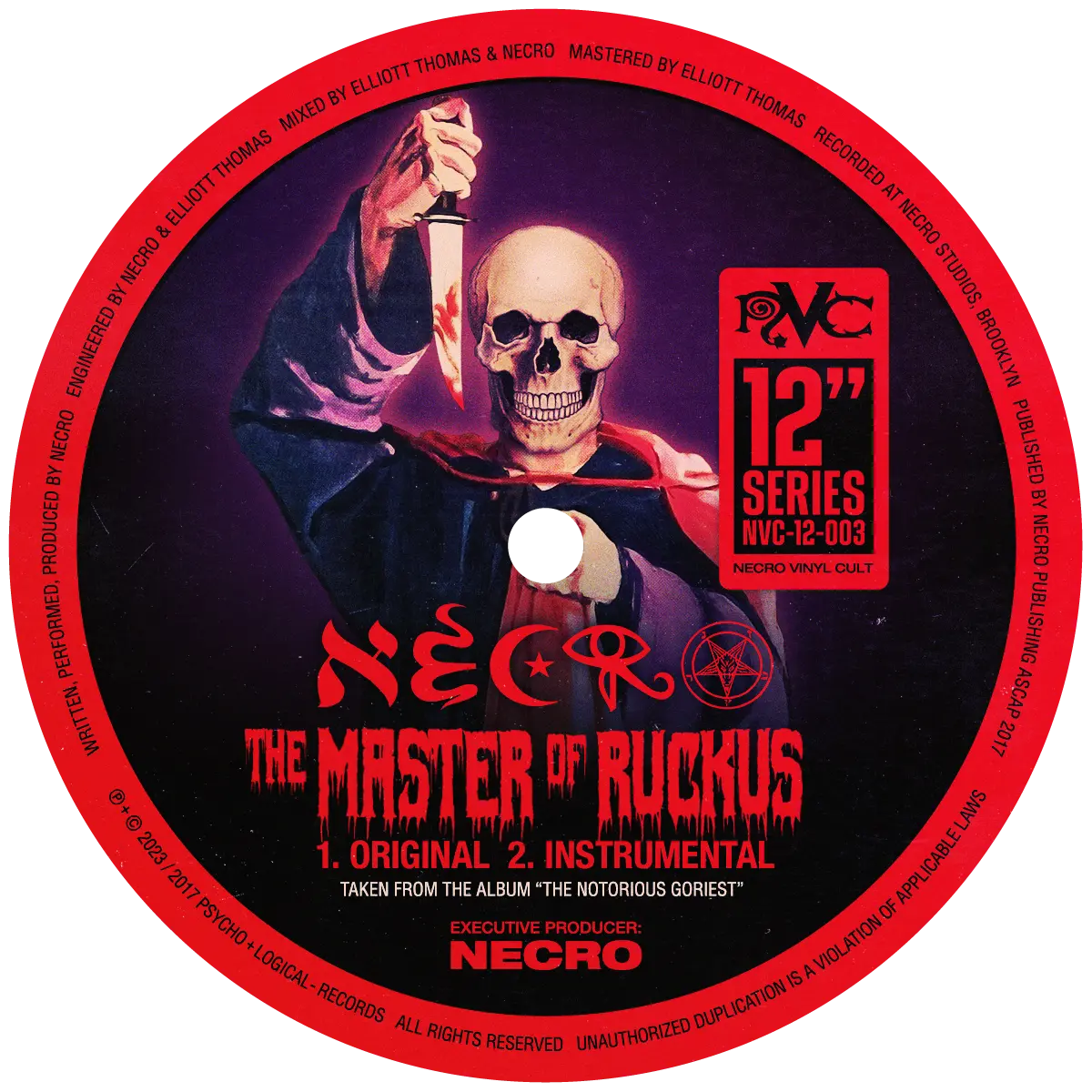 NECRO - Stories Of The Almost Dead / The Master Of Ruckus 12" Vinyl Single NECRO SUPER STORE