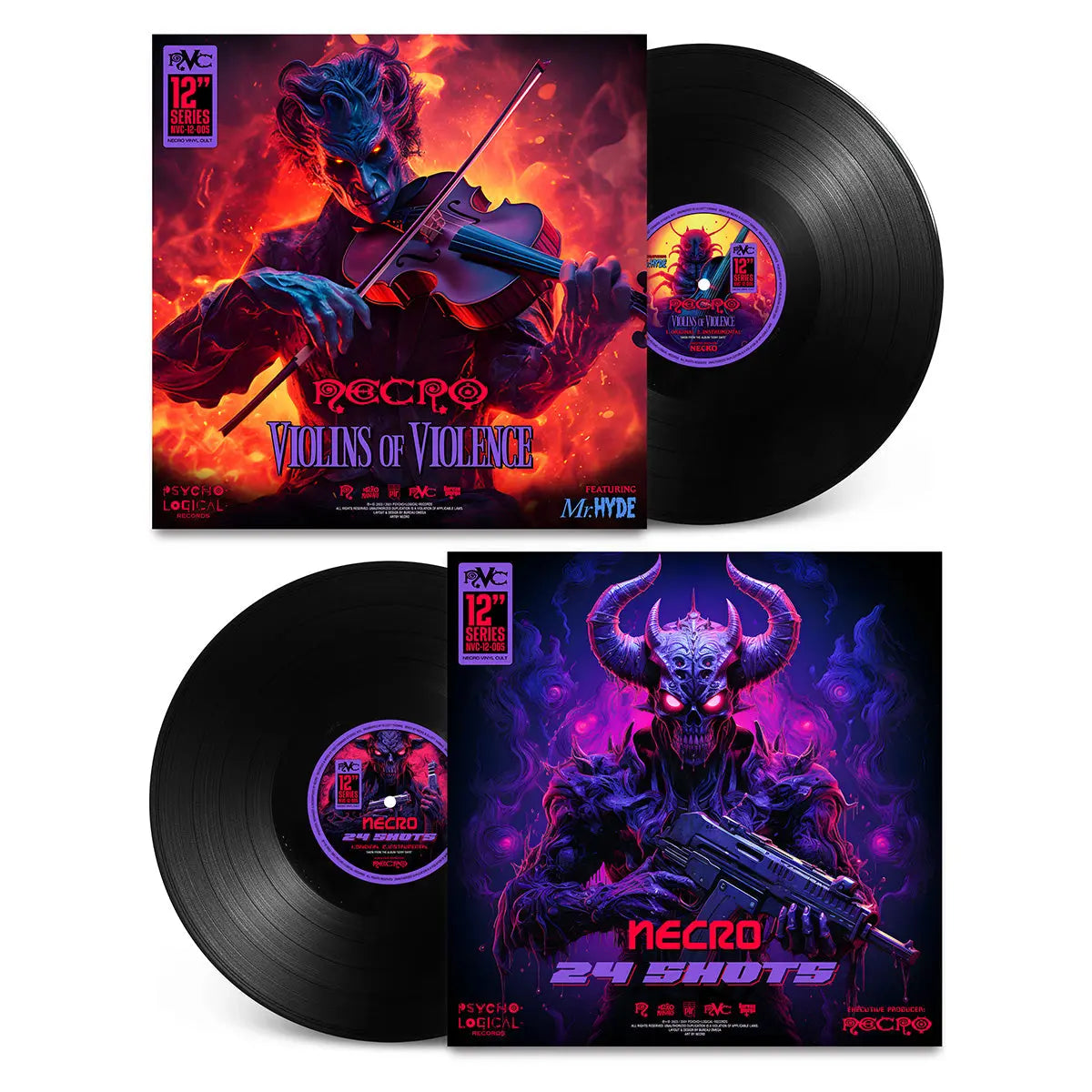 NECRO - Violins Of Violence / 24 Shots 12" Vinyl Single NECRO SUPER STORE