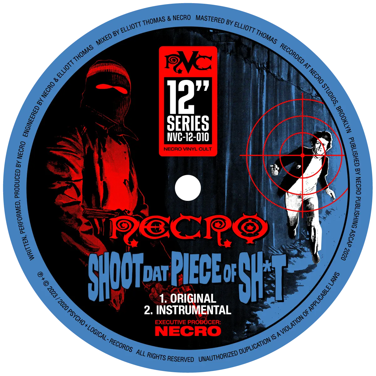 NECRO - Snitches Get Stitches / Shoot Dat Piece Of Shit 12" Vinyl Single NECRO SUPER STORE