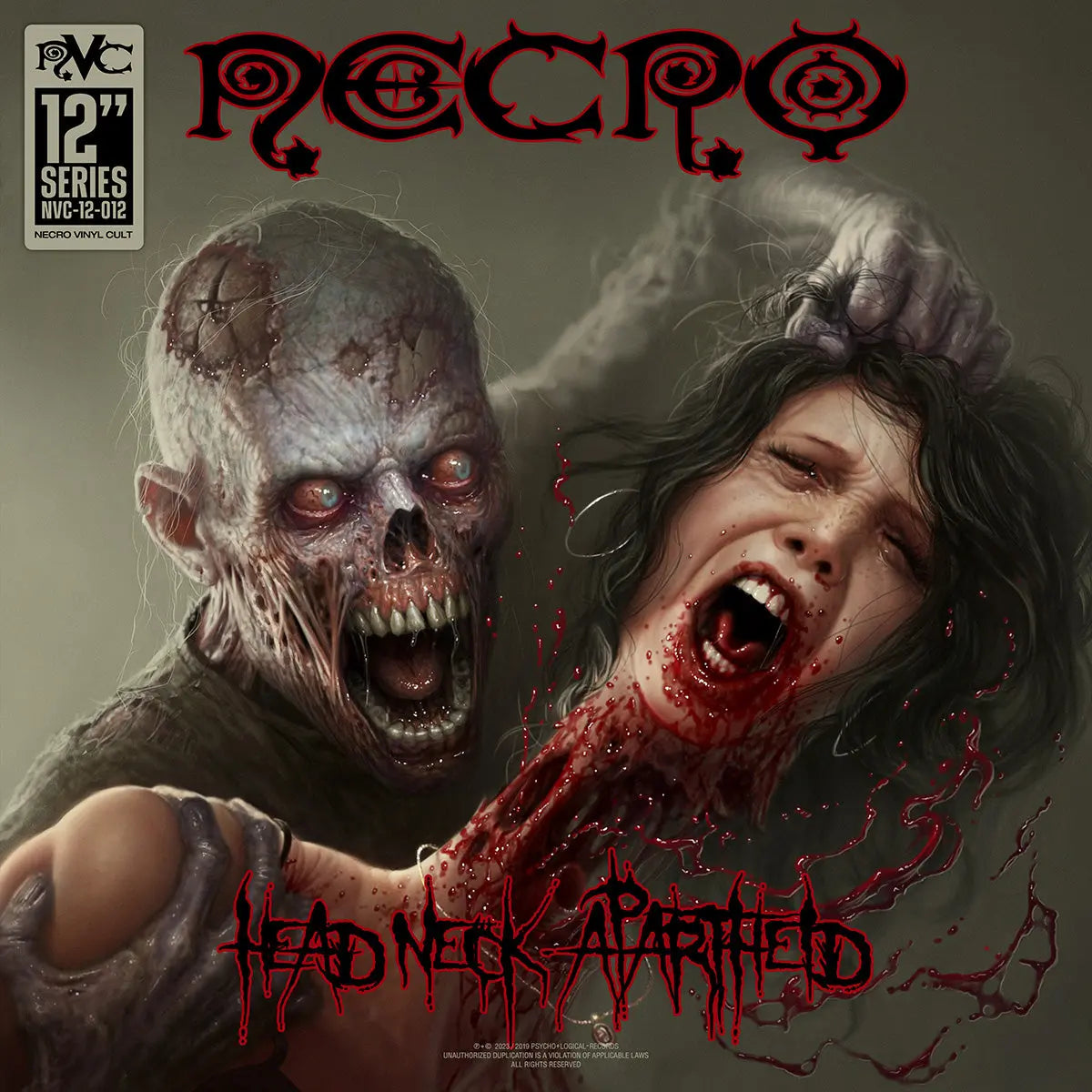 NECRO - Head Neck Apartheid / The Notorious Goriest 12" Vinyl Single NECRO SUPER STORE