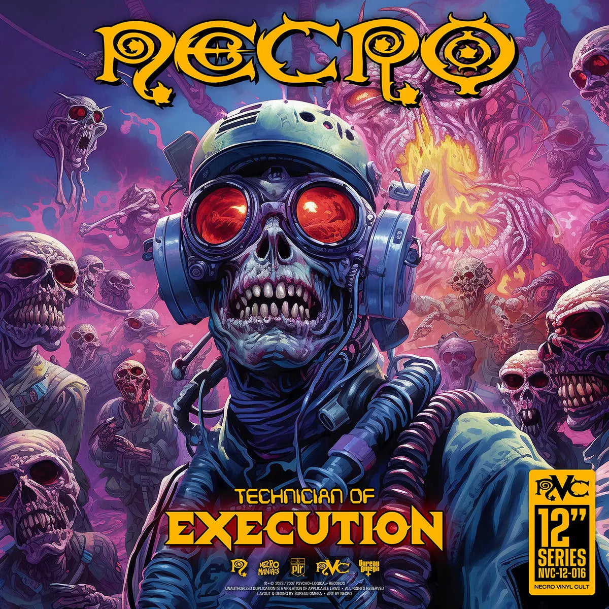 NECRO - Technician Of Execution / Belligerent Gangsters 12" Vinyl Single NECRO SUPER STORE