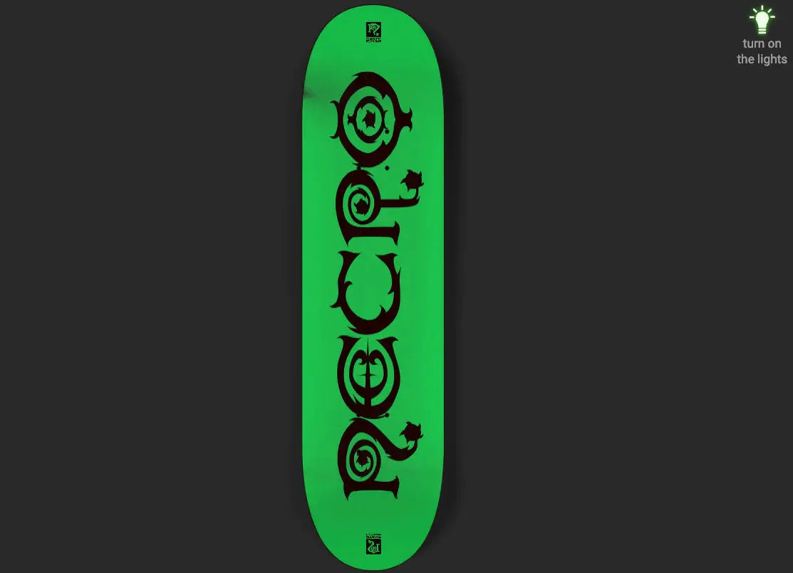 Necro - Glow In The Dark Logo - Skateboard NECRO SUPER STORE