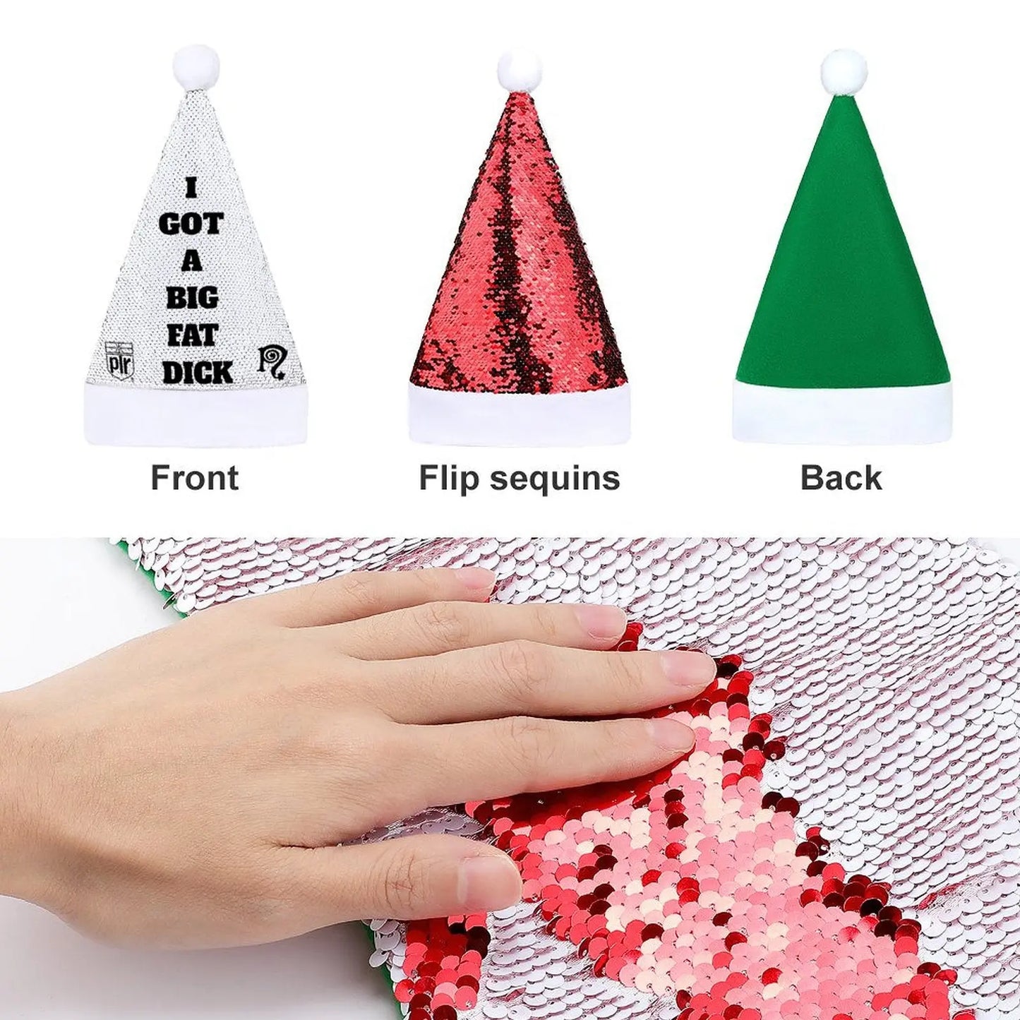 Christmas Sequin Hat Christmas hat Interestprint