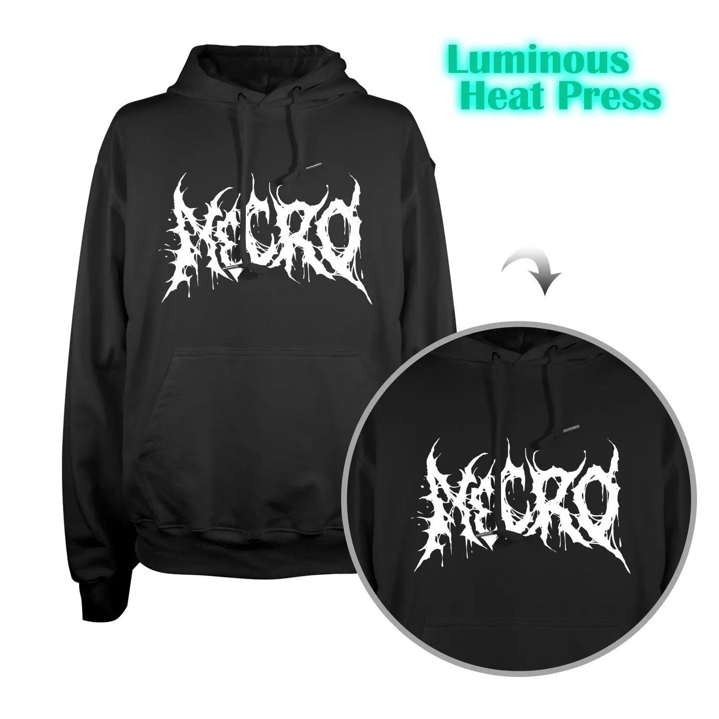 Men's Glow in the Dark Hoodie interestprint