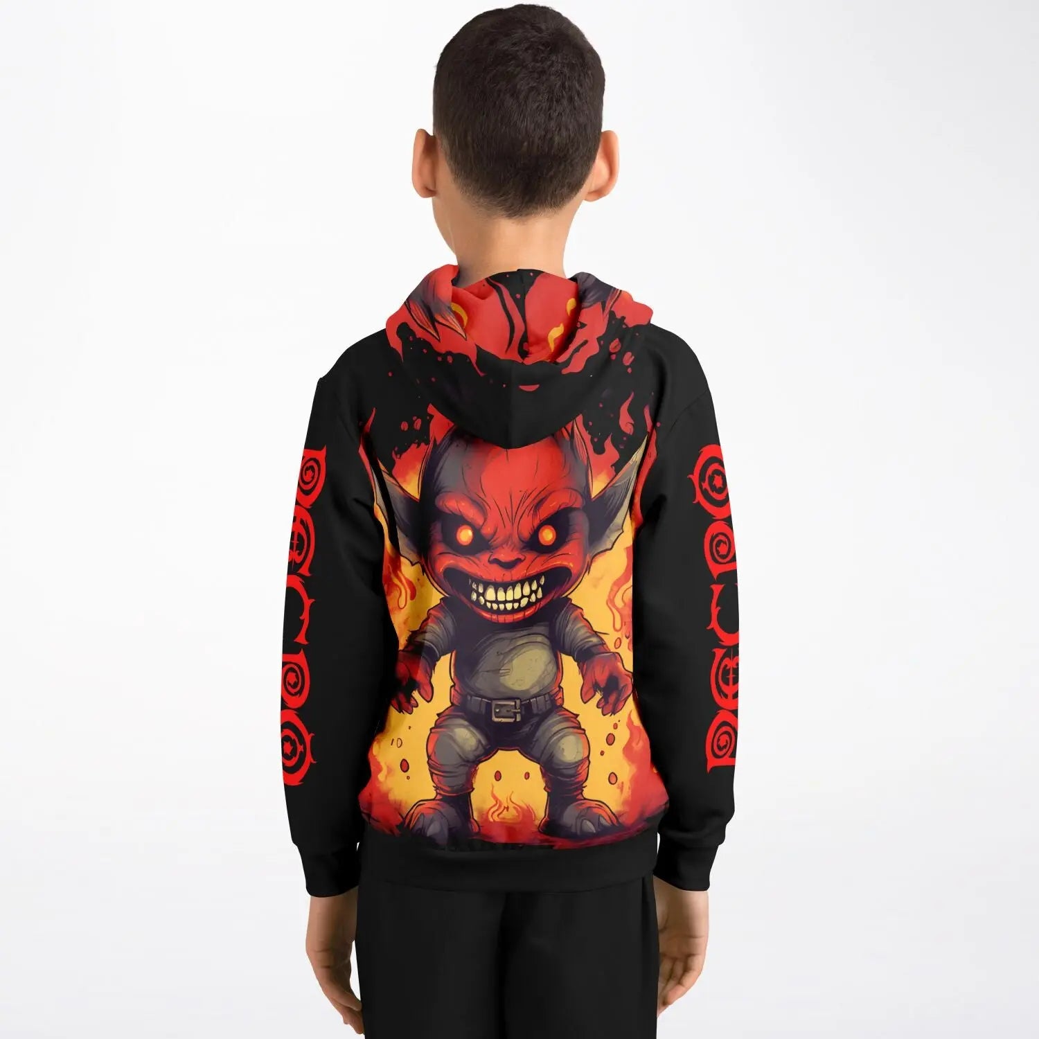 Necro - Little Demon - Athletic Kids Hoodie NECRO SUPER STORE