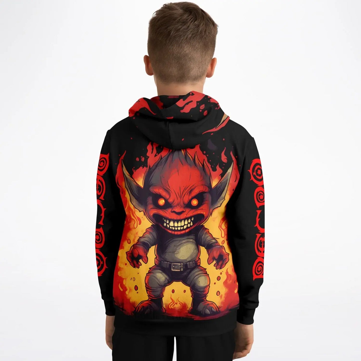 Necro - Little Demon - Athletic Kids Hoodie NECRO SUPER STORE