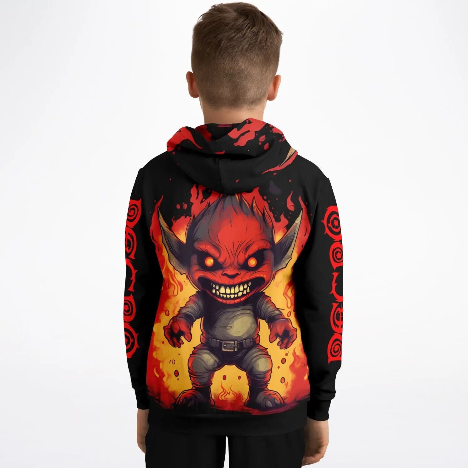 Necro - Little Demon - Athletic Kids Hoodie NECRO SUPER STORE