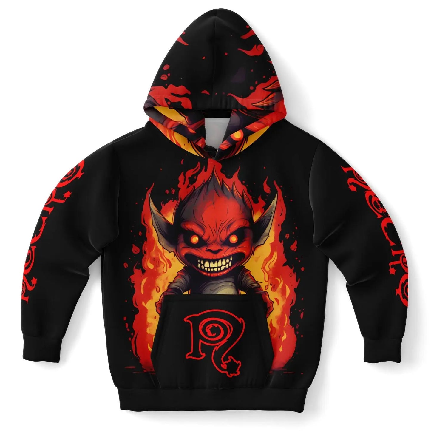 Necro - Little Demon - Athletic Kids Hoodie NECRO SUPER STORE
