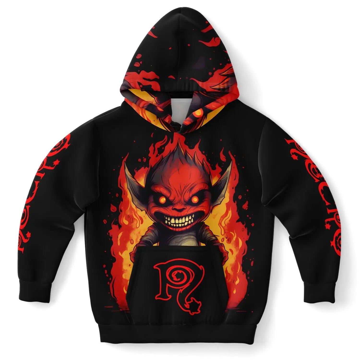Necro - Little Demon - Athletic Kids Hoodie NECRO SUPER STORE