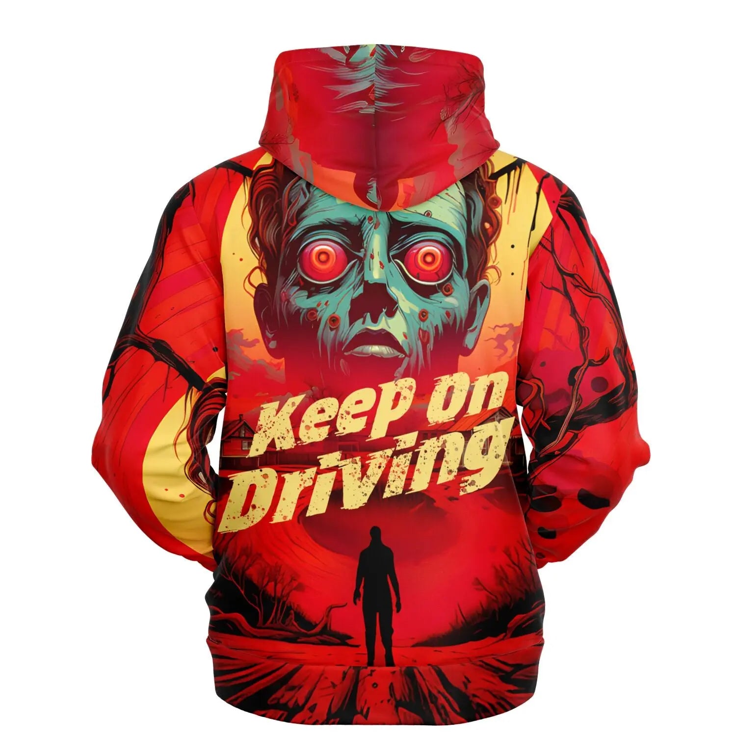 Necro - Keep On Driving - Athletic Hoodie - AOP NECRO SUPER STORE