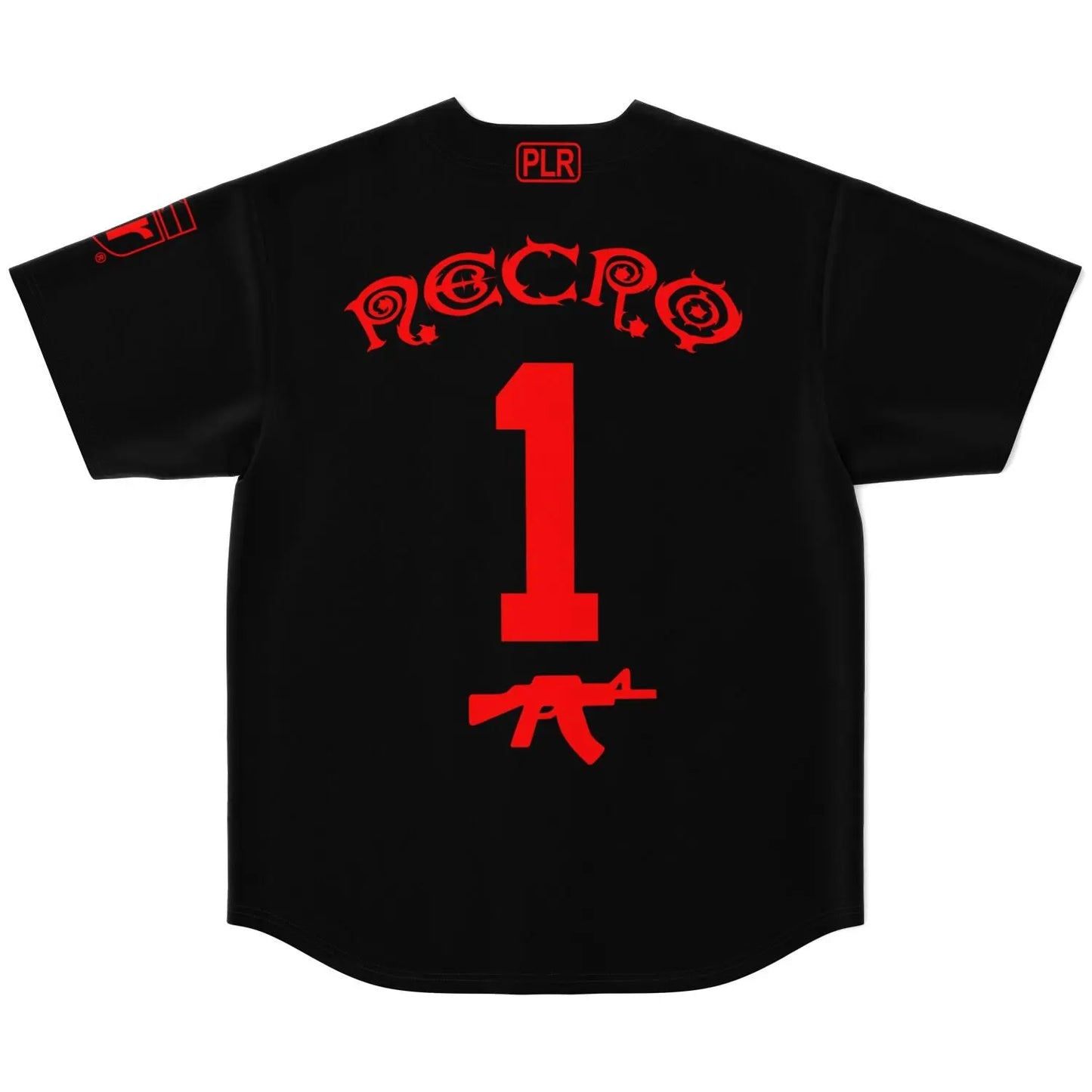 Necro - Blk/Red Baseball Jersey NECRO SUPER STORE