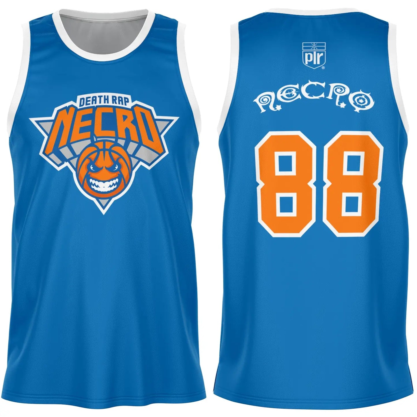 Necro - Knicks Colors - Basketball Jersey NECRO SUPER STORE