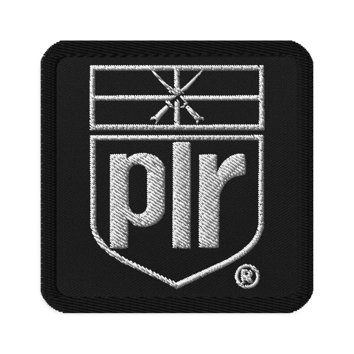White PLR UPS Logo Embroidered patch - NECRO SUPER STORE