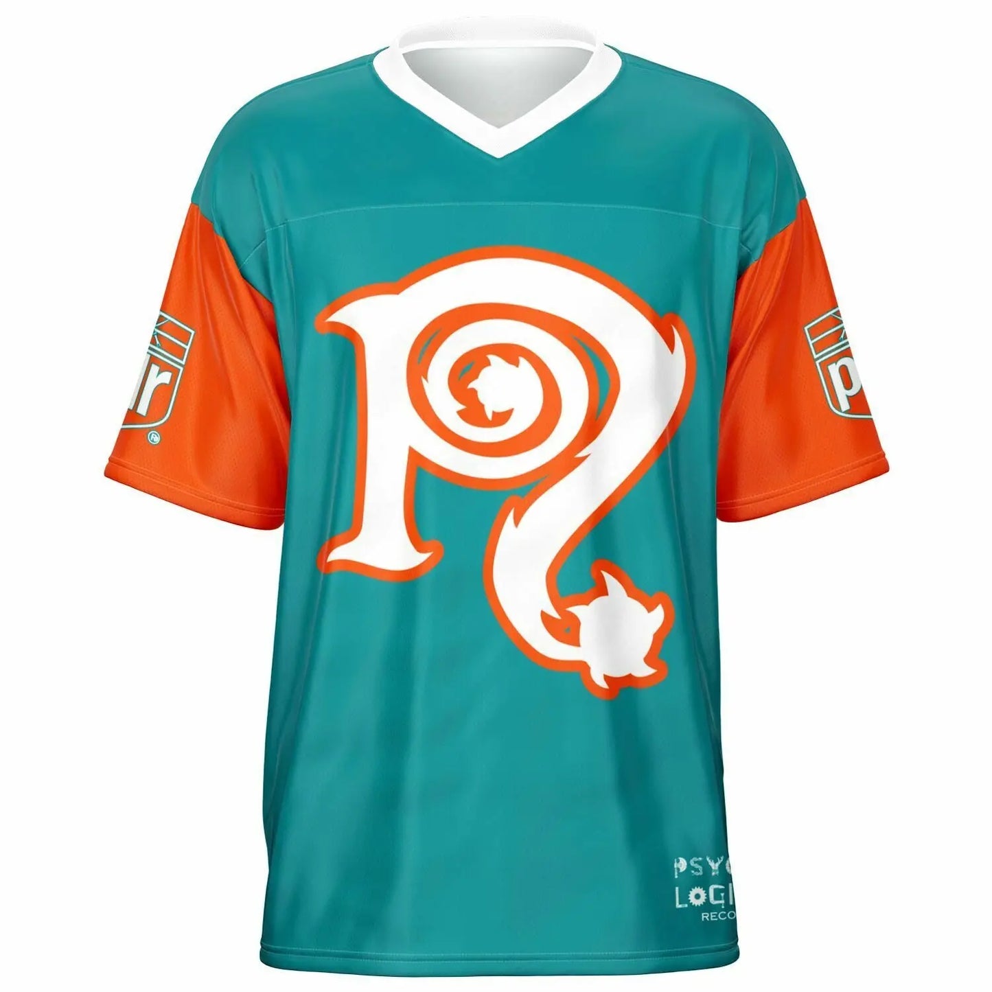 NECRO - N Symbol - Football Jersey (Miami Dolphins Colors) NECRO SUPER STORE