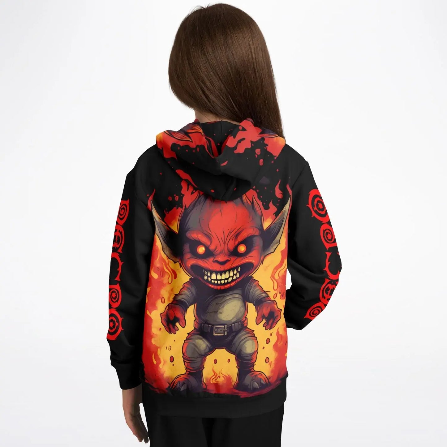 Necro - Little Demon - Athletic Kids Hoodie NECRO SUPER STORE